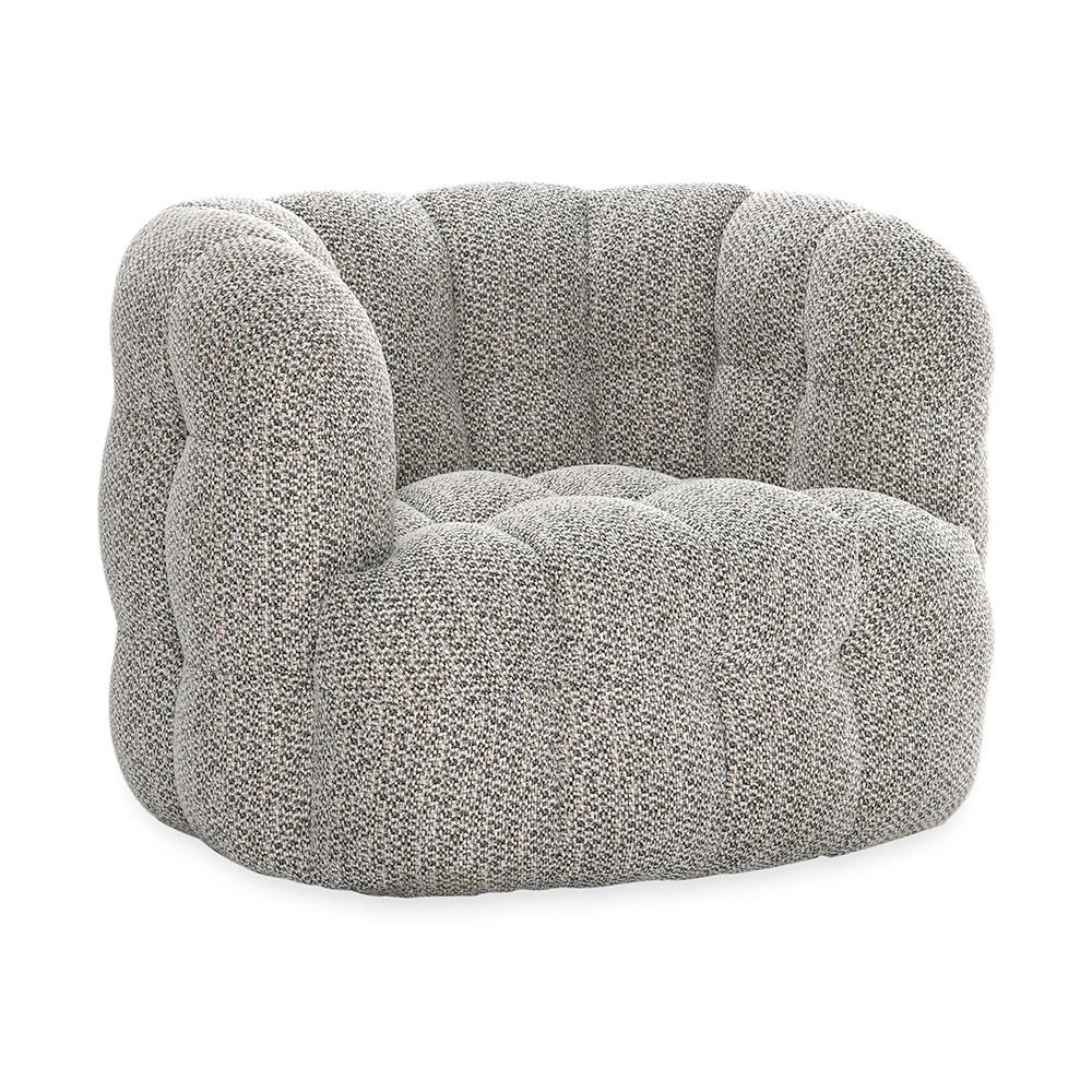 Classic Home  - Walter Upholstered Fabric Swivel Accent Chair - Gray - 53051706 veiw 1