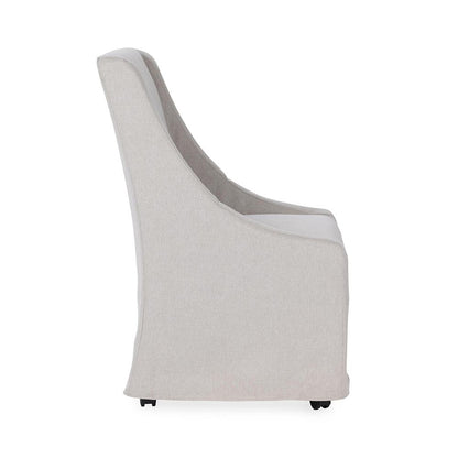 Classic Home  - Warwick Upholstered Rolling Dining Chair - Sandy Tan - 53051734 veiw 3