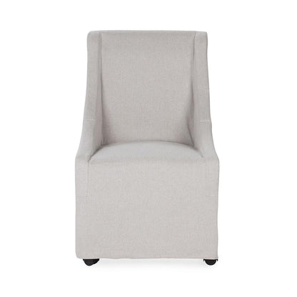Classic Home  - Warwick Upholstered Rolling Dining Chair - Sandy Tan - 53051734 veiw 9