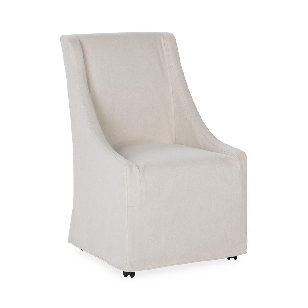 Classic Home  - Warwick Upholstered Rolling Dining Chair - Stone Beige - 53051735 veiw 1