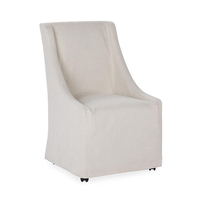 Classic Home  - Warwick Upholstered Rolling Dining Chair - Stone Beige - 53051735 veiw 1