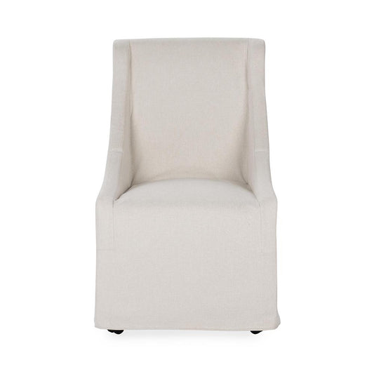 Classic Home  - Warwick Upholstered Rolling Dining Chair - Stone Beige - 53051735 veiw 2