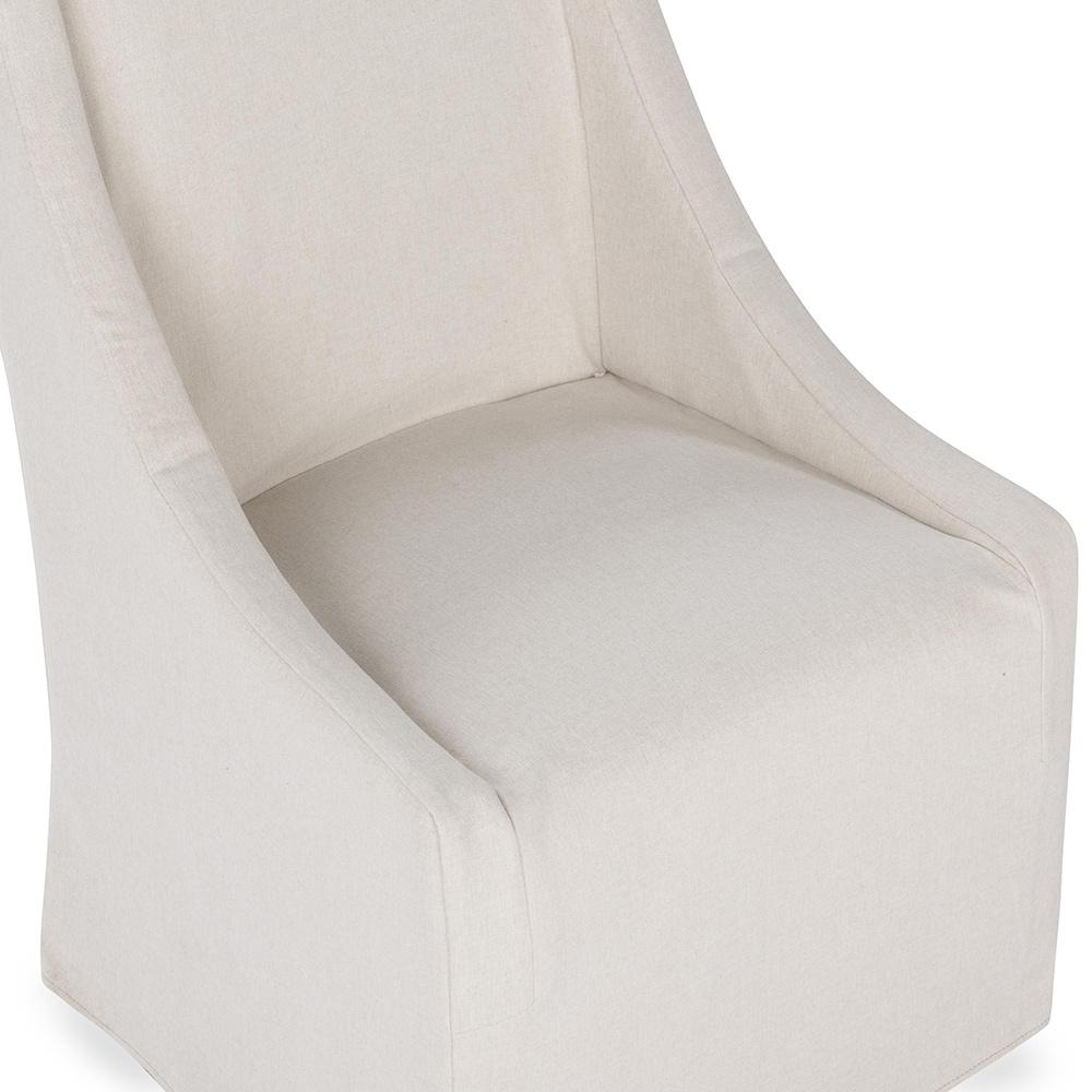 Classic Home  - Warwick Upholstered Rolling Dining Chair - Stone Beige - 53051735 veiw 5