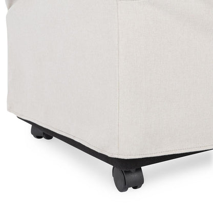 Classic Home  - Warwick Upholstered Rolling Dining Chair - Stone Beige - 53051735 veiw 6