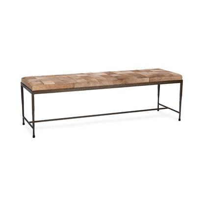 Classic Home  - Achen Hair on Hide Bench - Blonde - 53002074 veiw 1