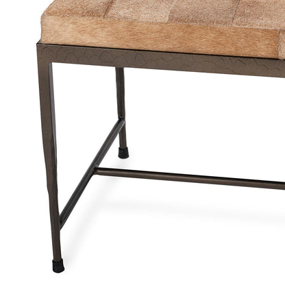 Classic Home  - Achen Hair on Hide Bench - Blonde - 53002074 veiw 5