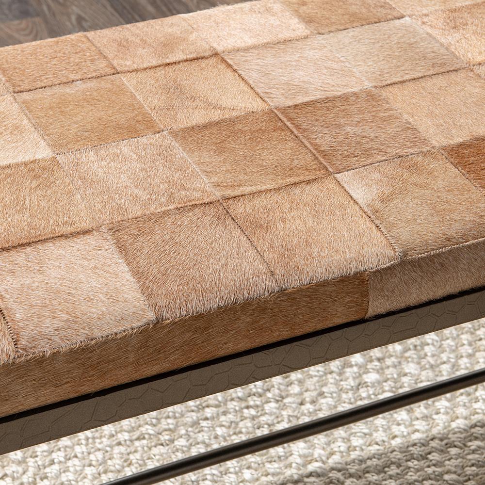 Classic Home  - Achen Hair on Hide Bench - Blonde - 53002074 veiw 8