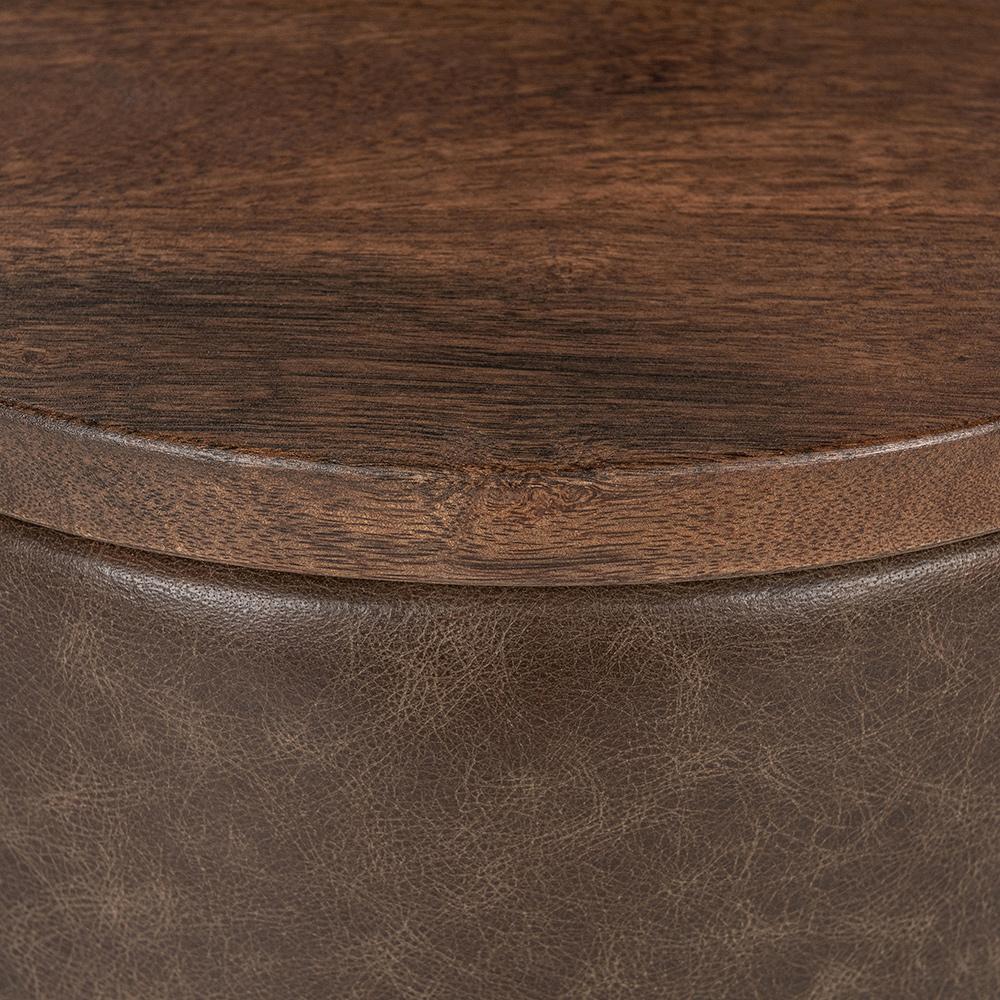 Classic Home  - Andra Mango Wood Accent End Table - Cocoa Brown - 51012038 veiw 5
