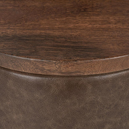 Classic Home  - Andra Mango Wood Accent End Table - Cocoa Brown - 51012038 veiw 5