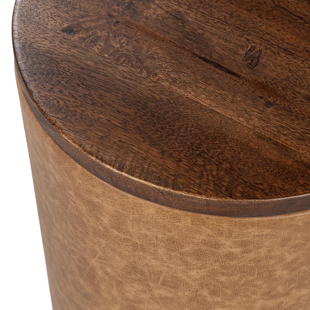 Classic Home  - Andra Mango Wood Accent End Table - Tan - 51012040 veiw 4