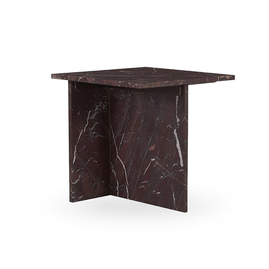 Classic Home  - Bexly Marble End Table - Red - 51012030 veiw 1