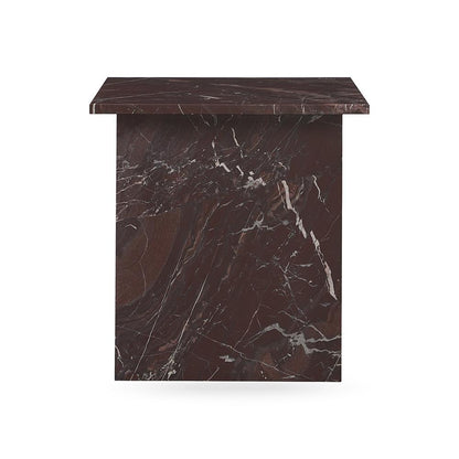 Classic Home  - Bexly Marble End Table - Red - 51012030 veiw 2
