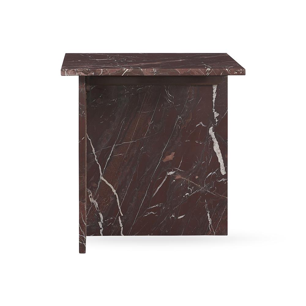 Classic Home  - Bexly Marble End Table - Red - 51012030 veiw 3