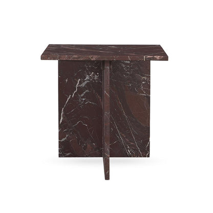 Classic Home  - Bexly Marble End Table - Red - 51012030 veiw 4
