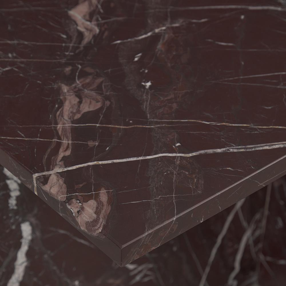 Classic Home  - Bexly Marble End Table - Red - 51012030 veiw 6