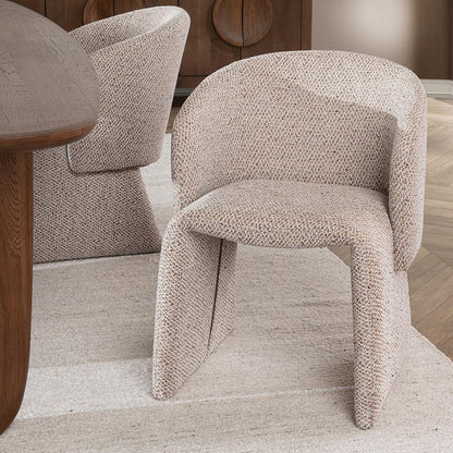Classic Home  - Halstead Upholstered Fabric Dining Chair - Gold - 53051770 veiw 8