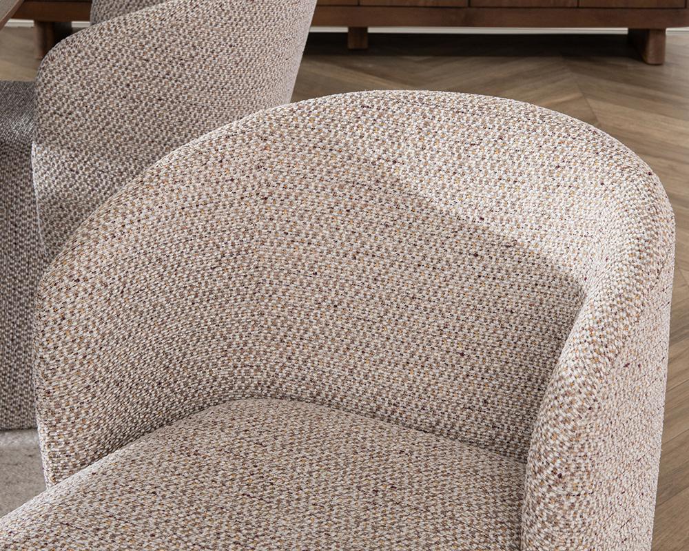 Classic Home  - Halstead Upholstered Fabric Dining Chair - Gold - 53051770 veiw 9