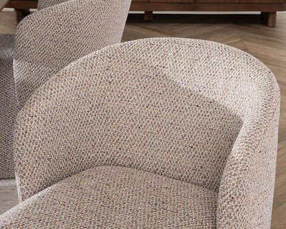Classic Home  - Halstead Upholstered Fabric Dining Chair - Gold - 53051770 veiw 9