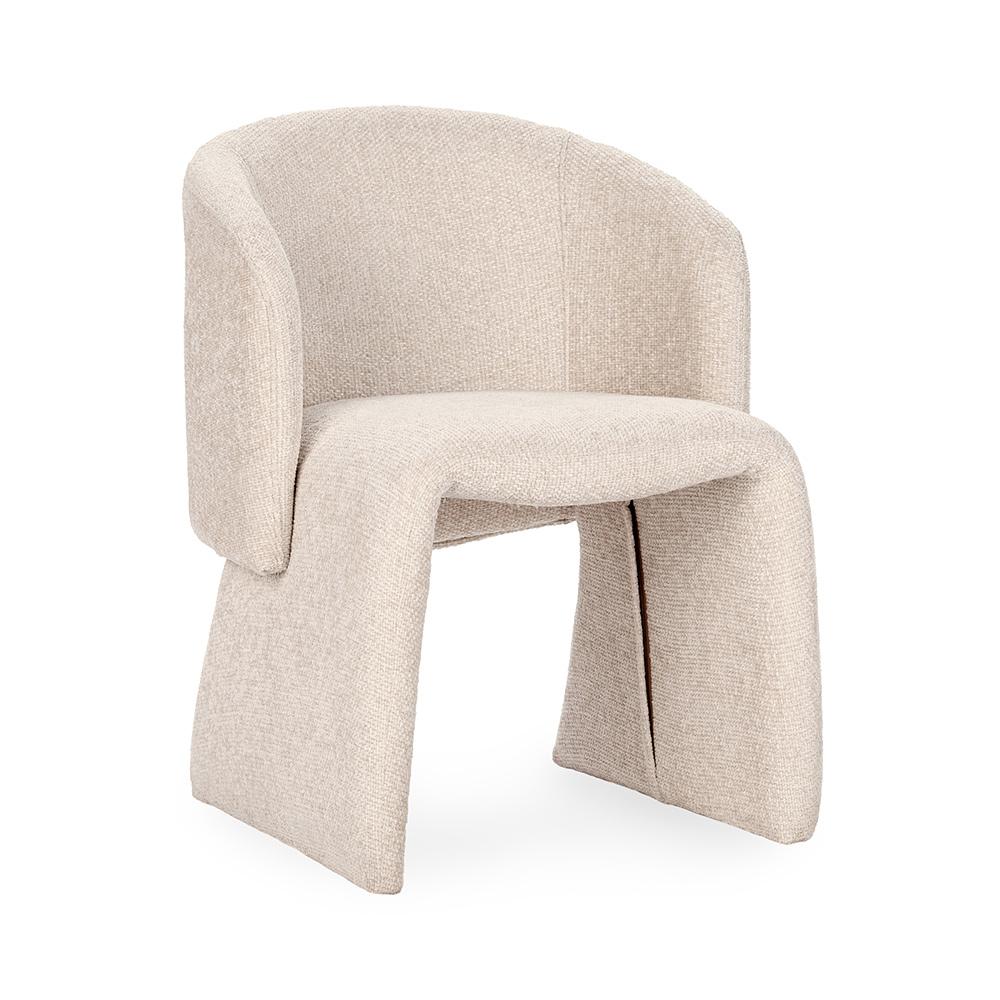 Classic Home  - Halstead Upholstered Fabric Dining Chair - Natural - 53051773 veiw 1