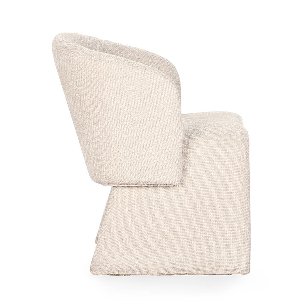 Classic Home  - Halstead Upholstered Fabric Dining Chair - Natural - 53051773 veiw 3