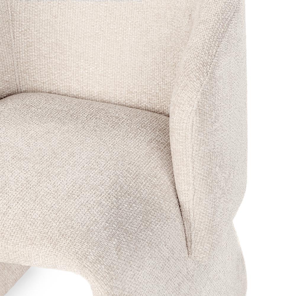 Classic Home  - Halstead Upholstered Fabric Dining Chair - Natural - 53051773 veiw 5
