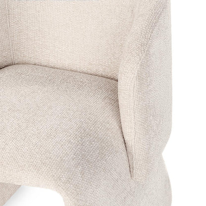 Classic Home  - Halstead Upholstered Fabric Dining Chair - Natural - 53051773 veiw 5