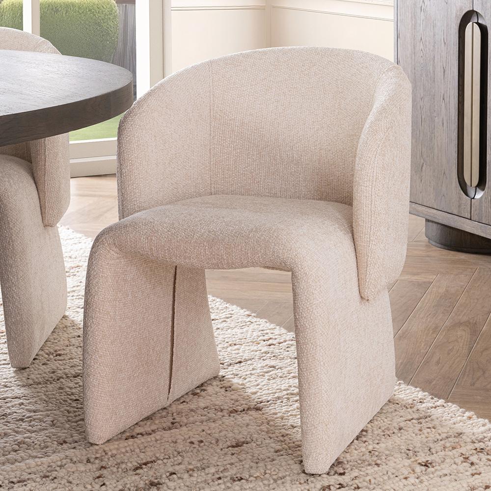 Classic Home  - Halstead Upholstered Fabric Dining Chair - Natural - 53051773 veiw 9