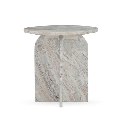 Classic Home  - Reilly Marble End Table - Gray - 51012025 veiw 1