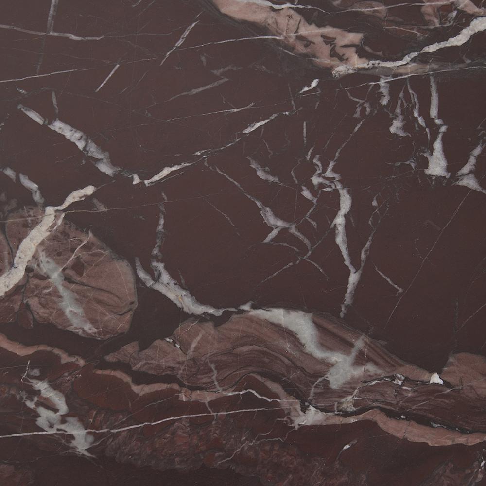 Classic Home  - Reilly Marble End Table - Red - 51012024 veiw 3