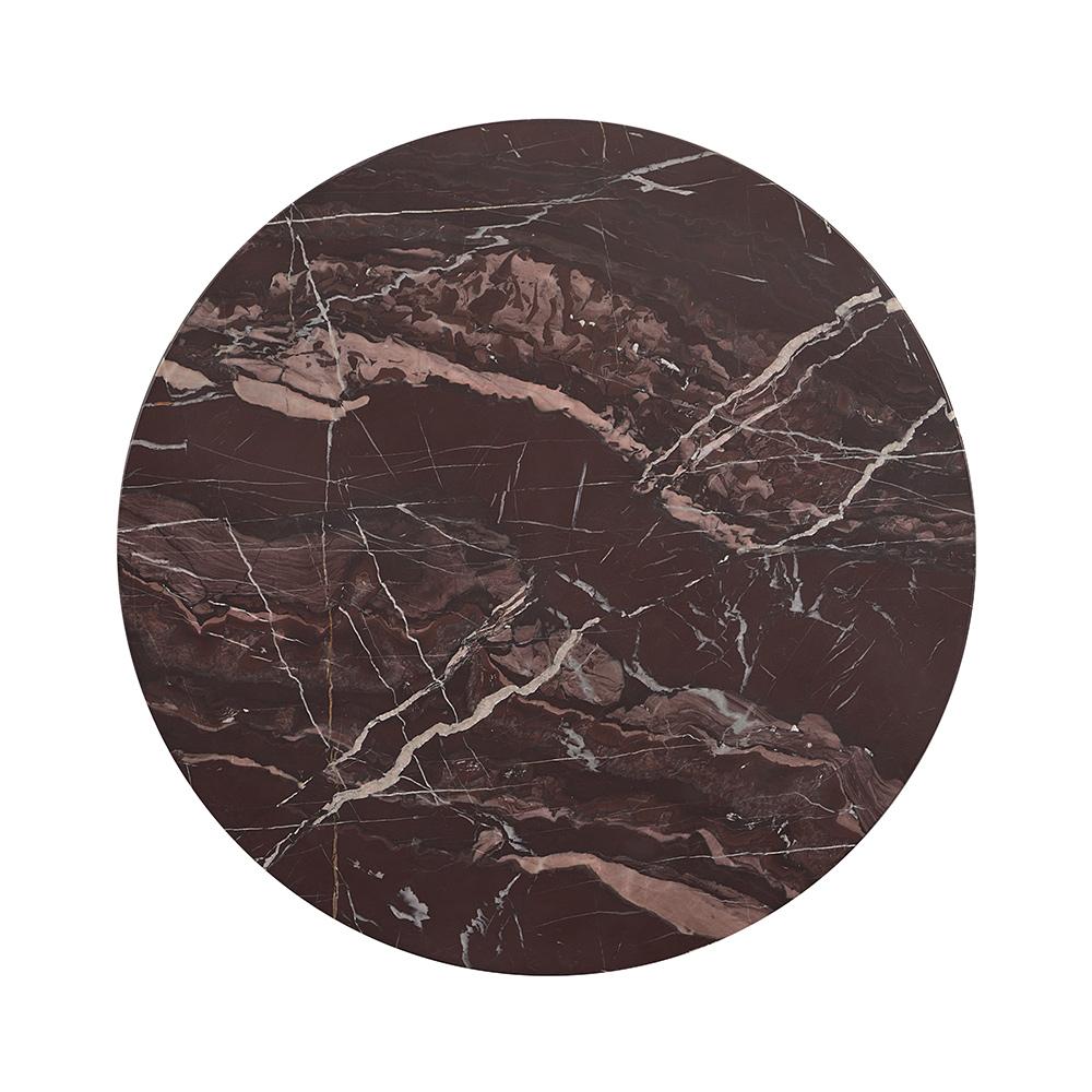 Classic Home  - Reilly Marble End Table - Red - 51012024 veiw 4