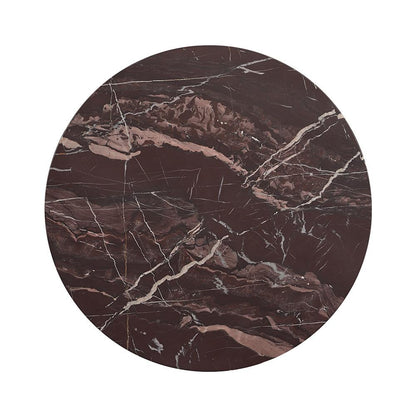 Classic Home  - Reilly Marble End Table - Red - 51012024 veiw 4