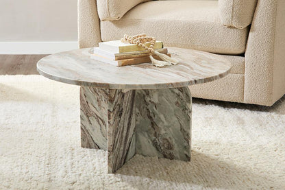 Classic Home  - Reilly Marble Coffee Table - Gray - 51012028 veiw 7