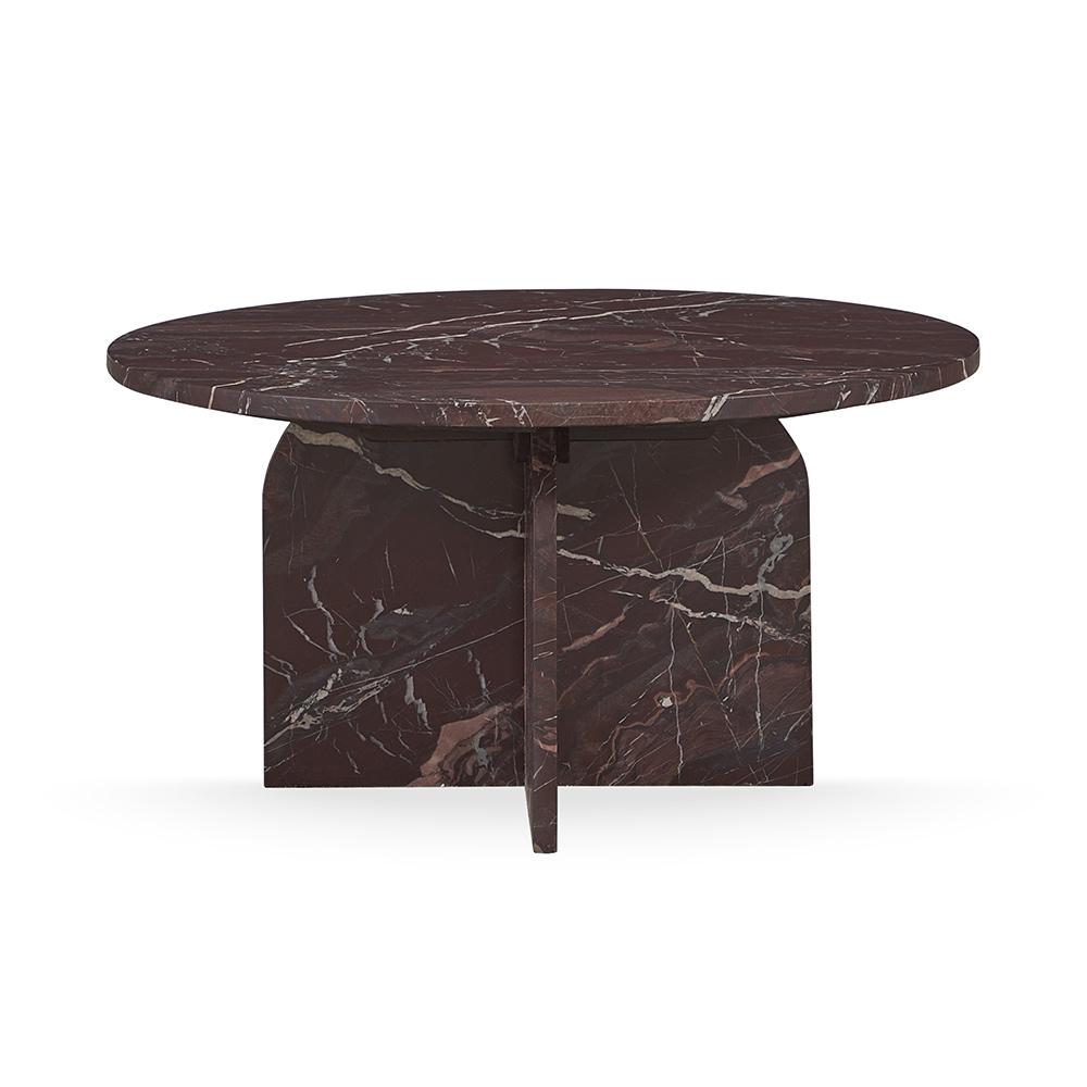 Classic Home  - Reilly Marble Coffee Table - Red - 51012027 veiw 1