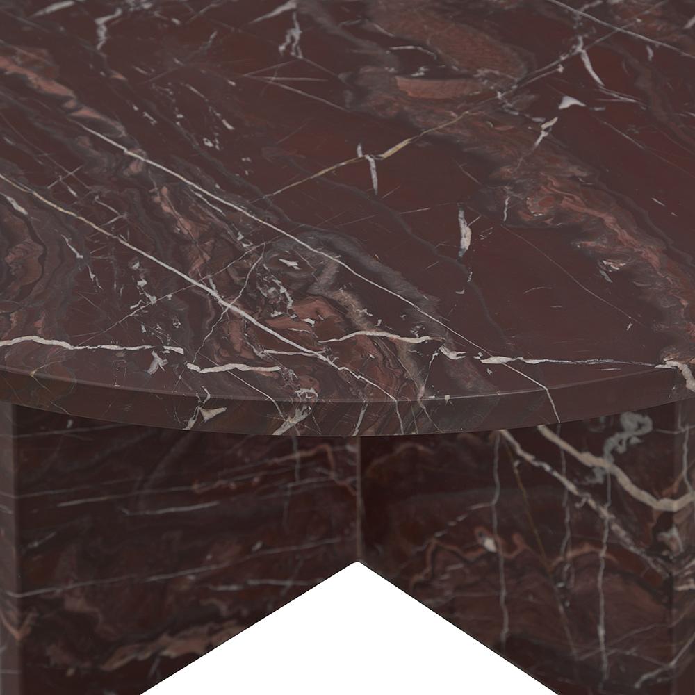 Classic Home  - Reilly Marble Coffee Table - Red - 51012027 veiw 5