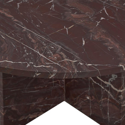 Classic Home  - Reilly Marble Coffee Table - Red - 51012027 veiw 5