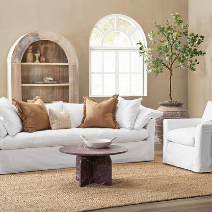 Classic Home  - Reilly Marble Coffee Table - Red - 51012027 veiw 7
