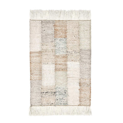 Villa by Classic Home - Ritsa 2x3 Handwoven Jute Blend Fabric Multi-Color Accent Rug  - Multi-Color  - 30091870 veiw 1