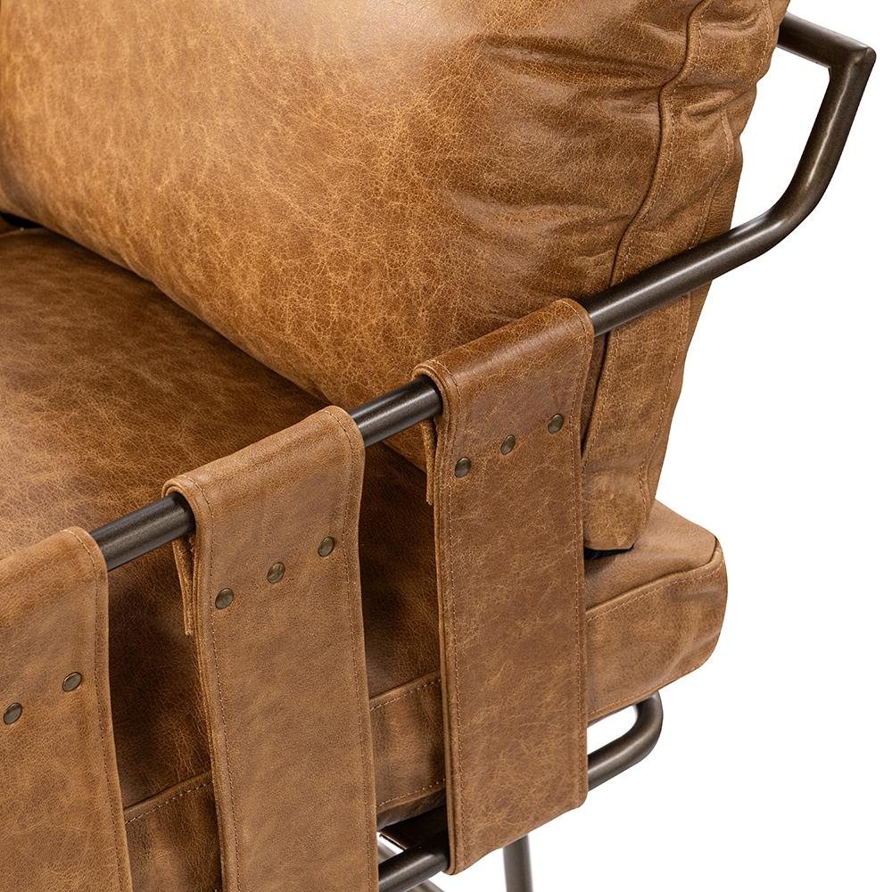 Classic Home  - Strapling Leather Dining Chair - Chestnut - 53002061 veiw 7