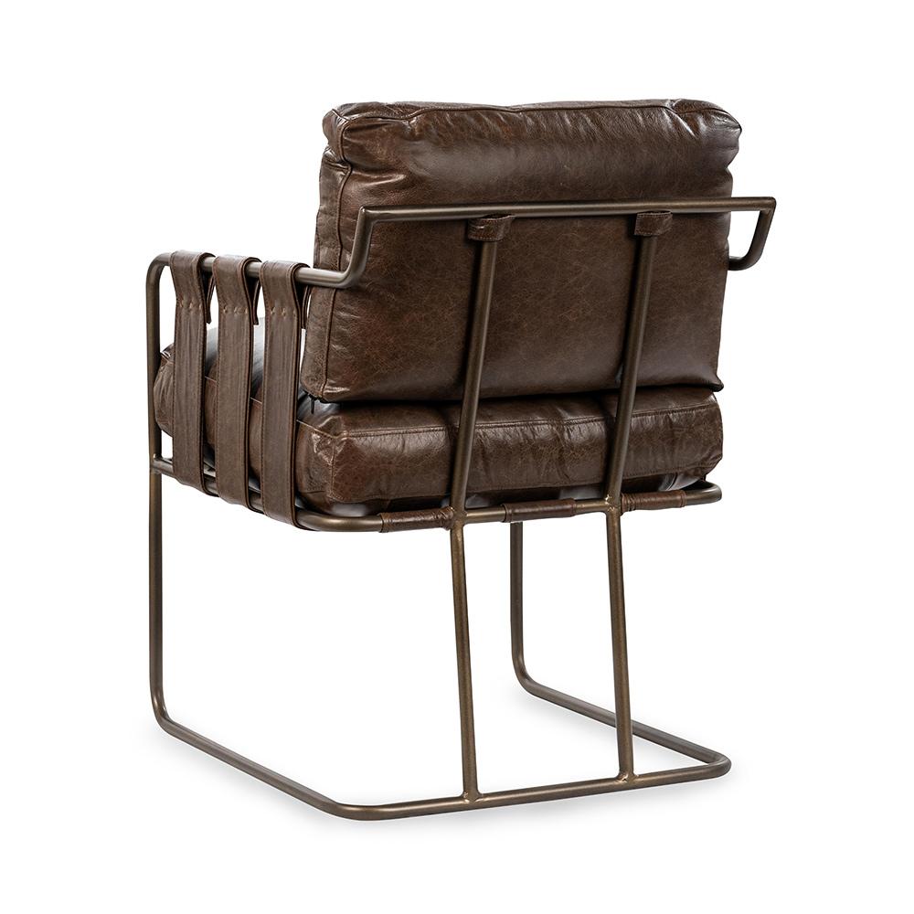 Classic Home  - Strapling Leather Dining Chair - Cocoa Brown - 53002063 veiw 4