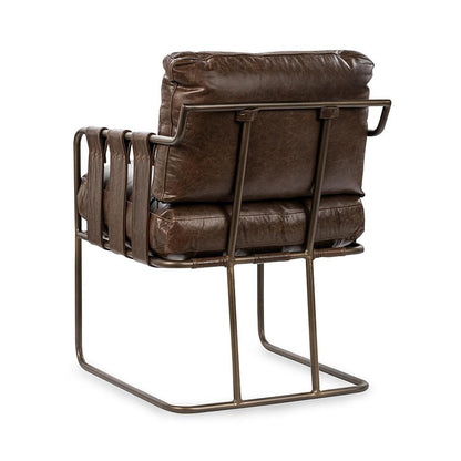 Classic Home  - Strapling Leather Dining Chair - Cocoa Brown - 53002063 veiw 4