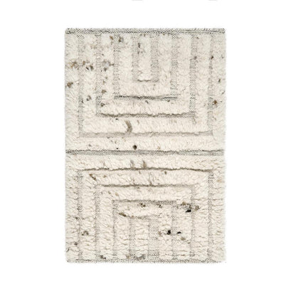 Villa by Classic Home - Tahoe 2x3 Handwoven Wool Blend Accent Rug in Ivory - 30091890 veiw 1
