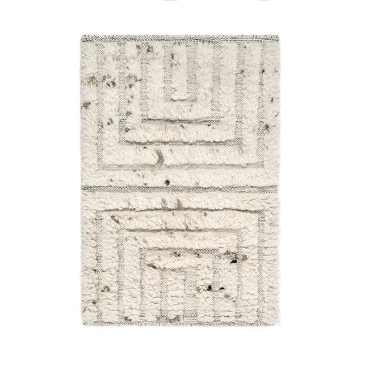 Villa by Classic Home - Tahoe 2x3 Handwoven Wool Blend Accent Rug in Ivory - 30091890 veiw 1