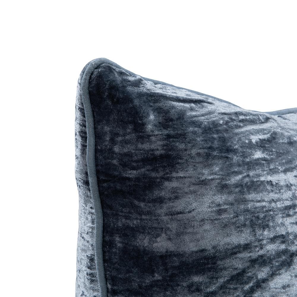 Villa by Classic Home - Lexington 22x22 Linen Fabric Thorw Pillow - Denim Blue - V310029 veiw 5