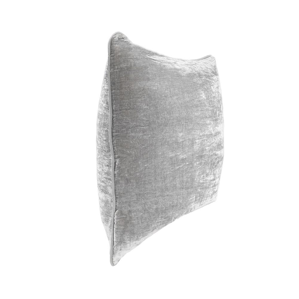 Villa by Classic Home - Lexington 22x22 Silk Blend Fabric Thorw Pillow - Gray - V310026 veiw 4