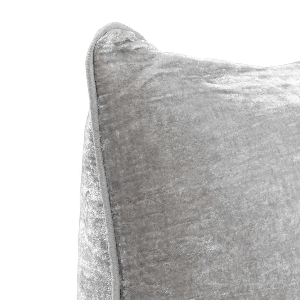 Villa by Classic Home - Lexington 22x22 Silk Blend Fabric Thorw Pillow - Gray - V310026 veiw 5