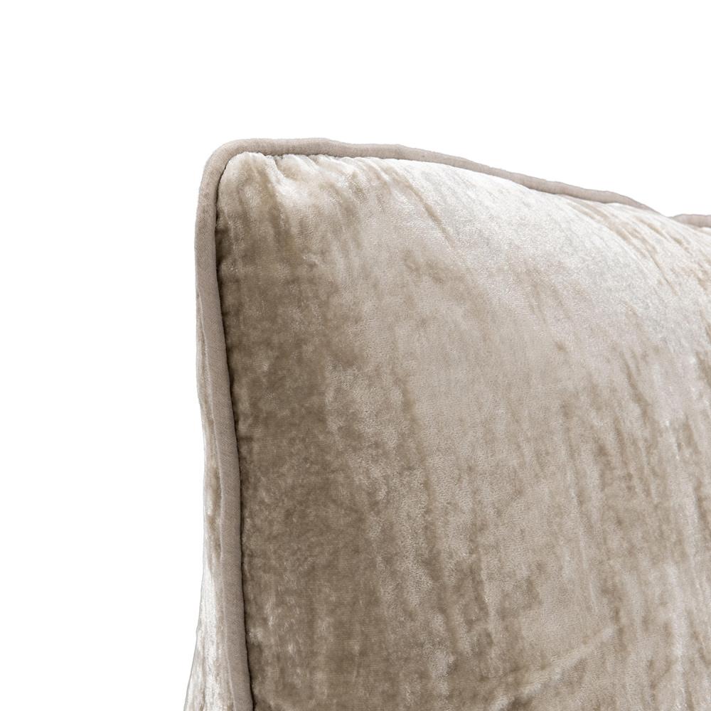 Villa by Classic Home - Lexington 22x22 Silk Blend Fabric Thorw Pillow - Natural - V310025 veiw 5