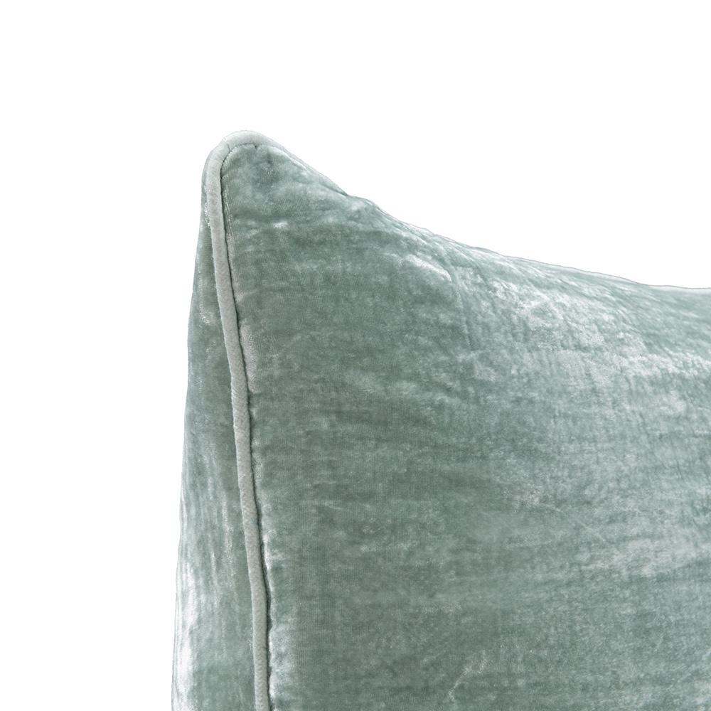 Villa by Classic Home - Lexington 22x22 Silk Blend Fabric Thorw Pillow - Pale Aqua - V310027 veiw 4