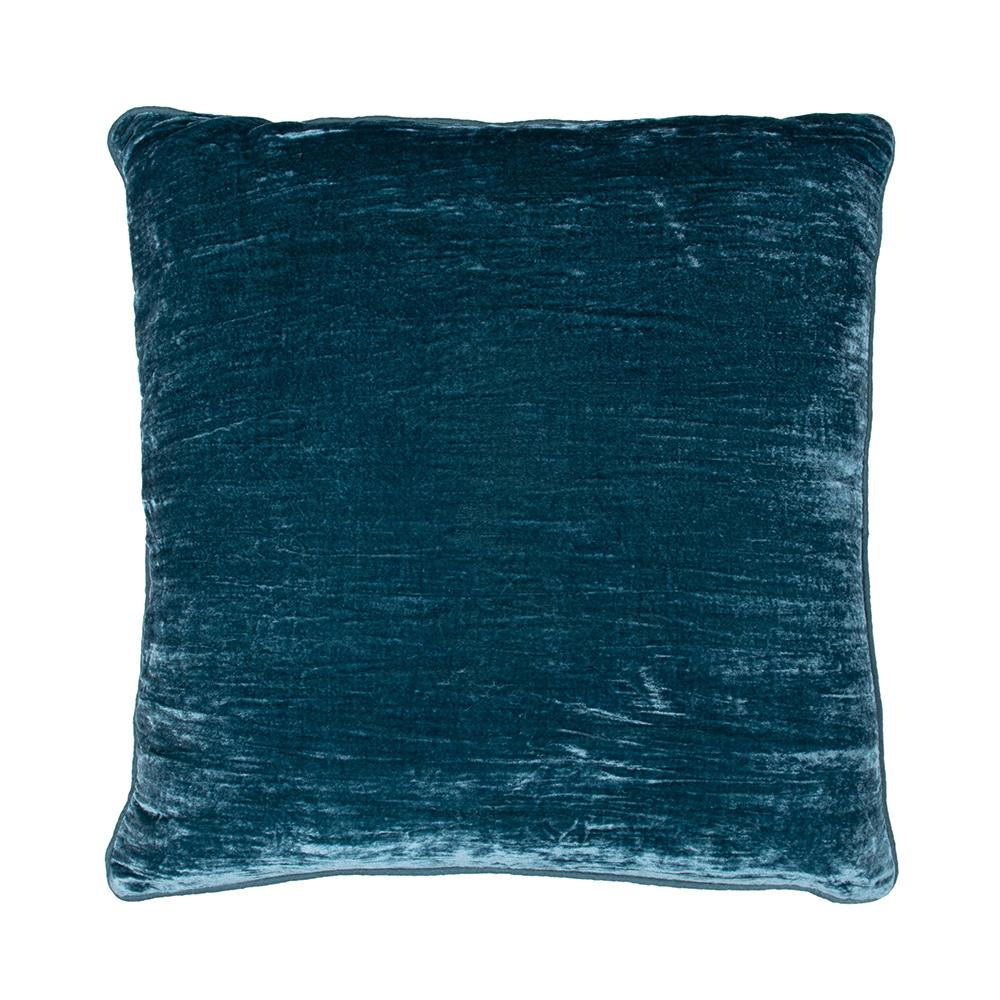 Villa by Classic Home - Lexington 22x22 Silk Blend Fabric Throw Pillow - Teal - V310028 veiw 1