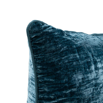Villa by Classic Home - Lexington 22x22 Silk Blend Fabric Throw Pillow - Teal - V310028 veiw 5