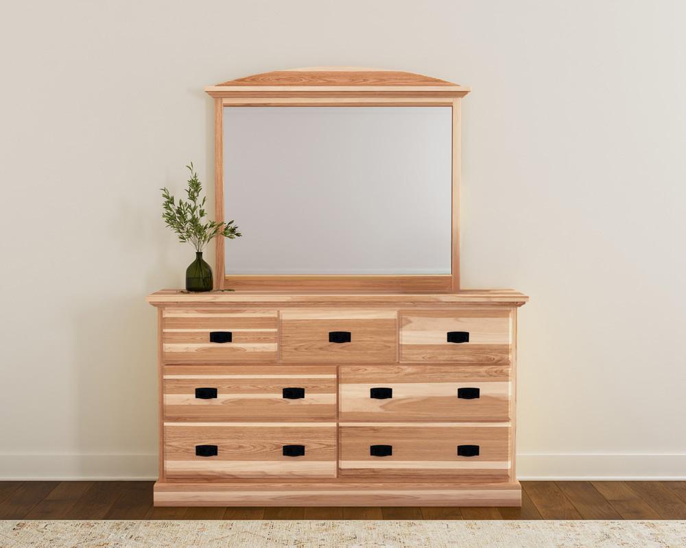 A-America - Amish Highlands 7 Drawer Dresser & Mirror in Natural - AHINT5552 view 1